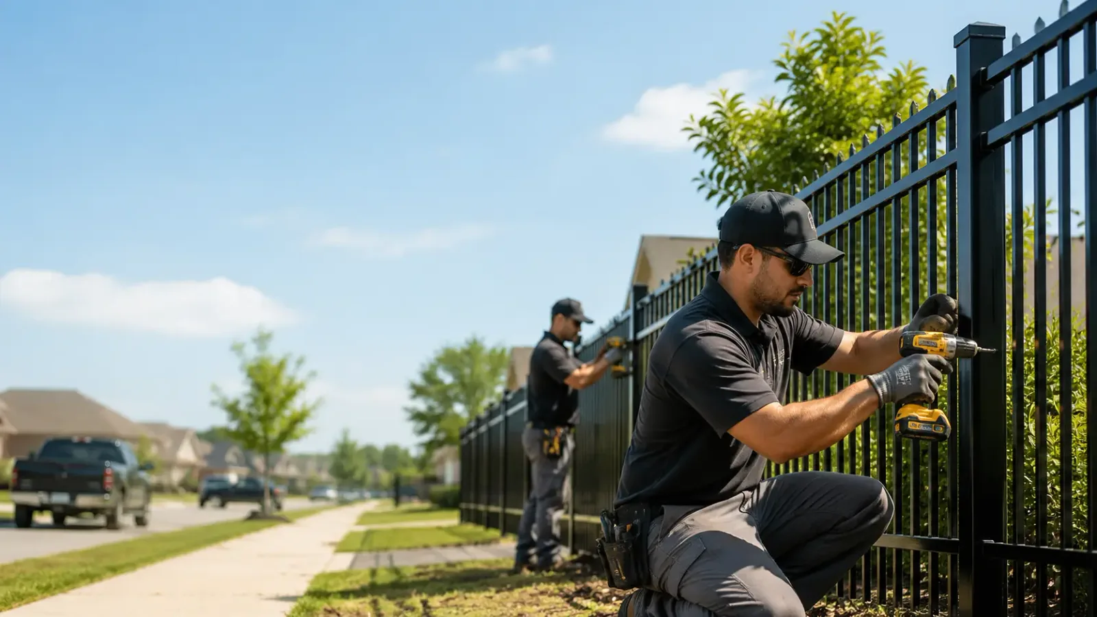 Metal Fence Installation in Pierce, TX